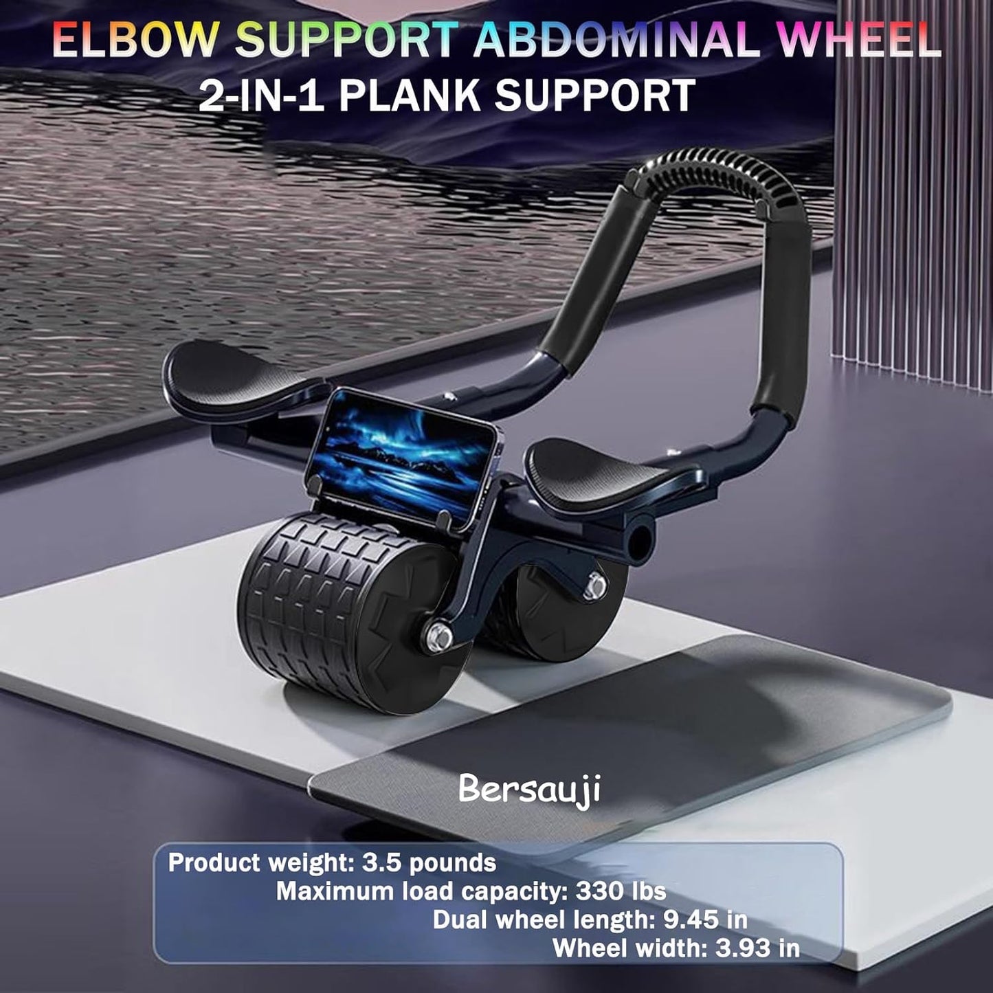 InstantCore Roller — Automatic Ab Roller w/ Elbow Support