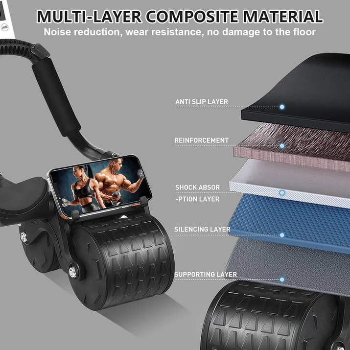 InstantCore Roller — Automatic Ab Roller w/ Elbow Support